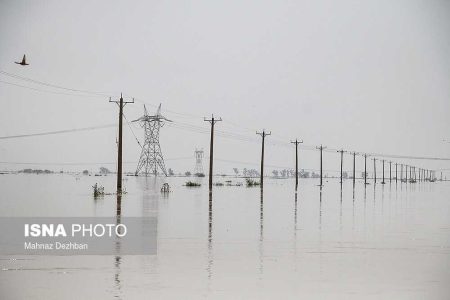 پایداری شبکه توزیع برق خوزستان در بارندگی اخیر