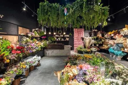 طراحی و دکوراسیون مغازه گل فروشی: راهنمای جامع