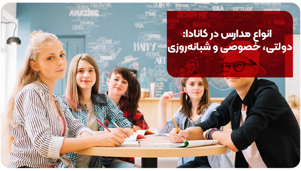 انواع مدارس در کانادا: دولتی خصوصی و شبانه‌روزی