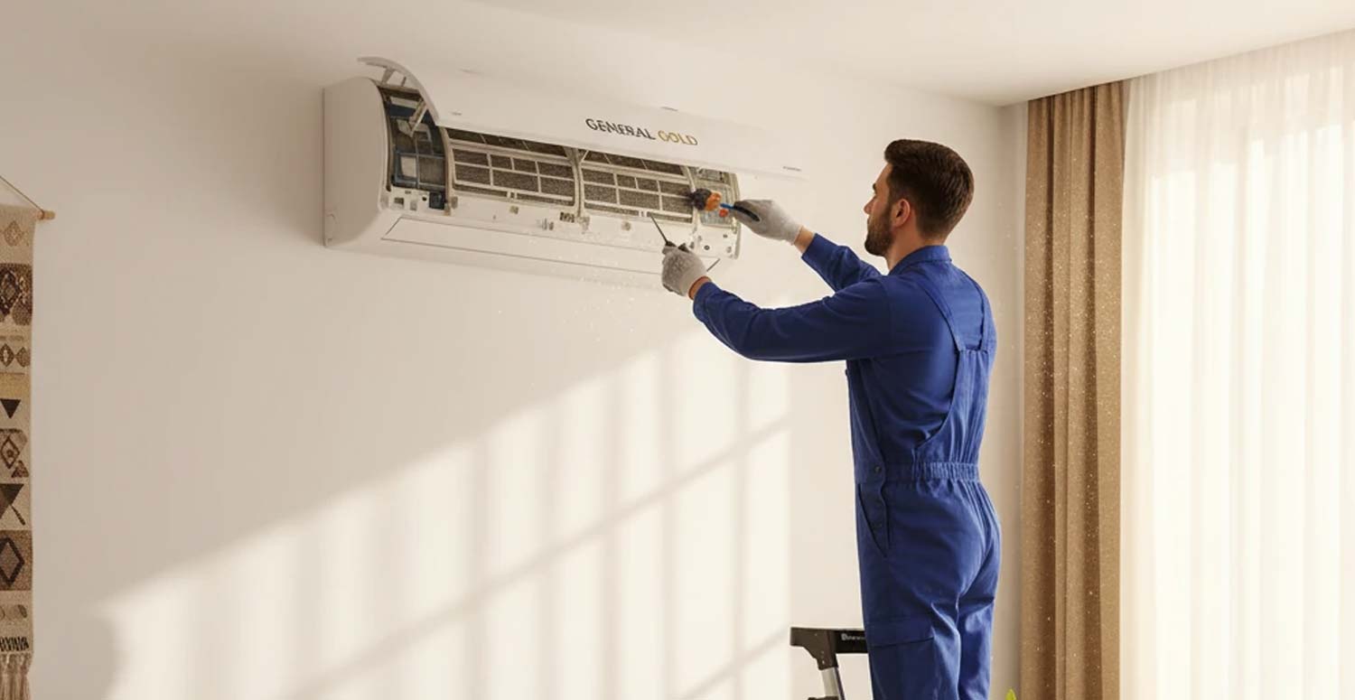 راهنمای نصب آسان کولر گازی داکت اسپلیت در منزل