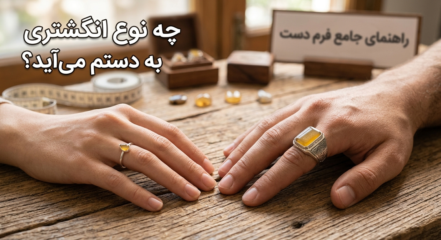 چه نوع انگشتری به دستم میاد؟ (انتخاب اصولی بر اساس دست، انگشتان و استایل)
